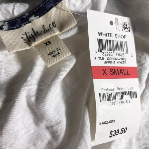 Style & Co Tank Top Sleeveless Scoop Neck Stretch - Picture 6 of 13